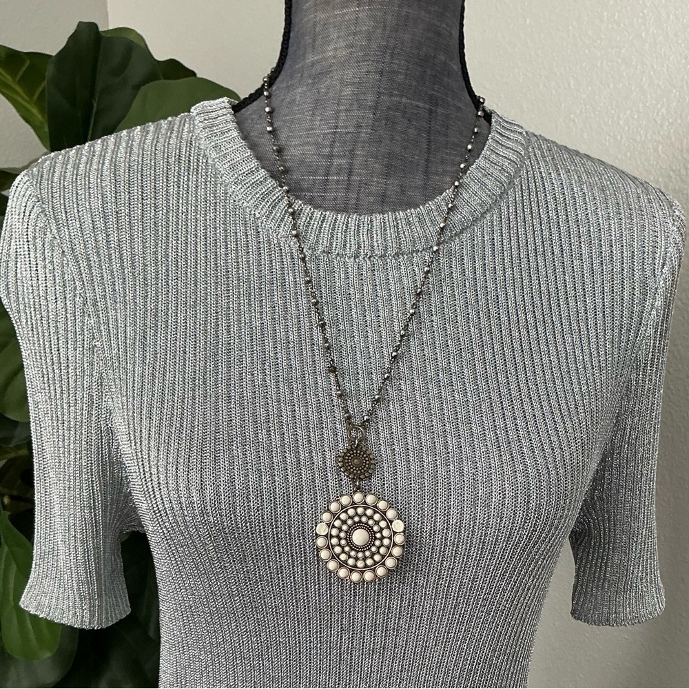H&M Metallic Rib Knit Top - Picture 8 of 13
